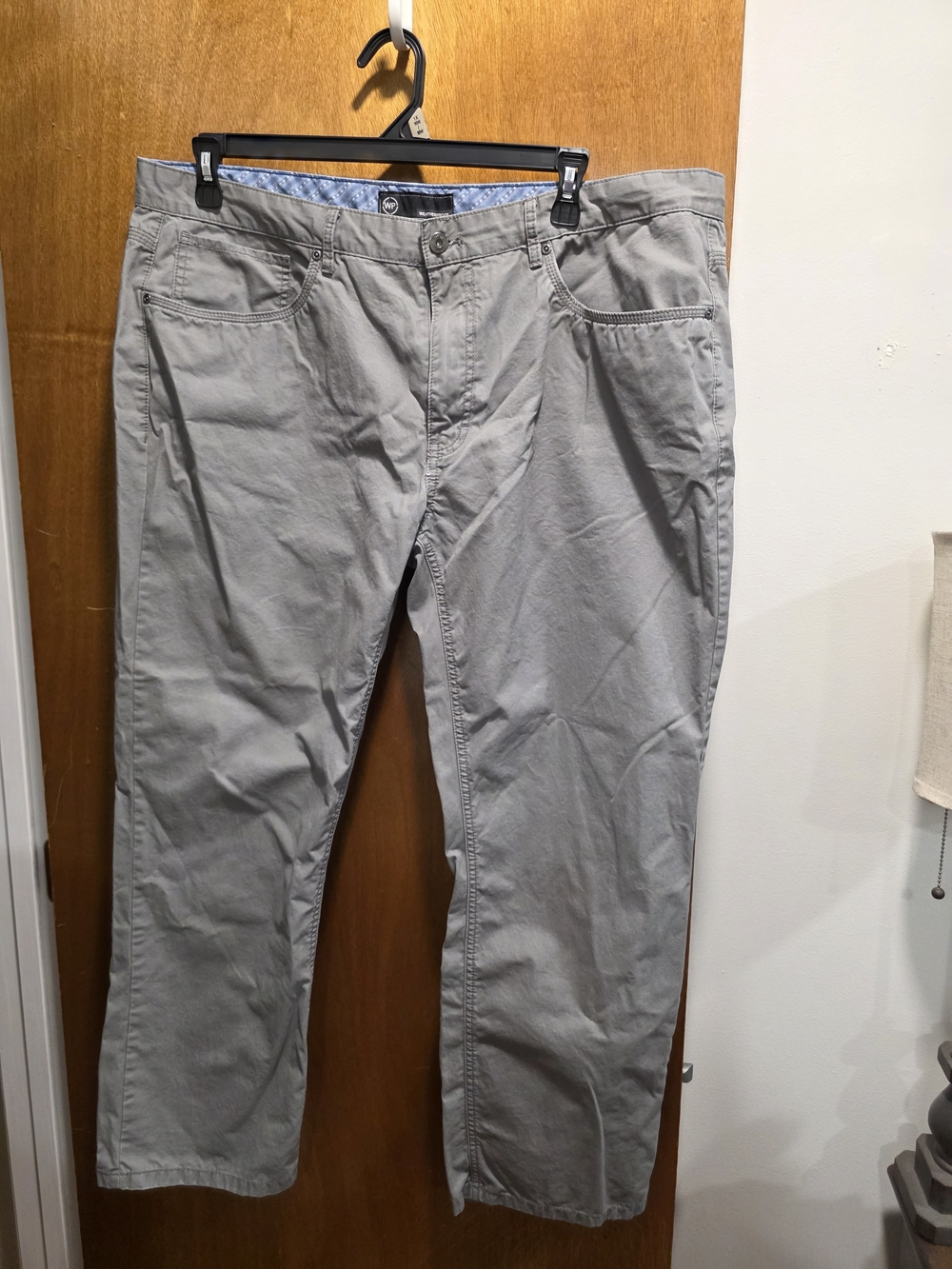 Weatherproof Men's Gray Straight-Leg Chinos